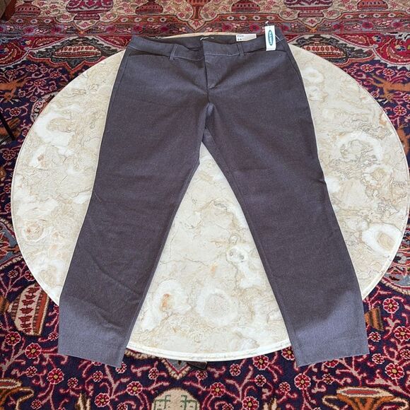NWT Old Navy Pixie Skinny Ankle Pants Heather Grey - Picture 3 of 8